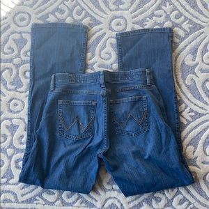 WRANGLER Q-Baby no gap waistband jeans 7/8 x 32